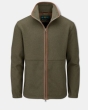 Alan Paine Aylsham Fleece Jacket Green Herringbone