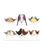 Alex Clark Placemat - Garden Birds
