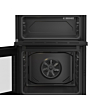 Beko EDC6731K 60cm Double Oven Electric Cooker with Vitroceramic Hob - Black