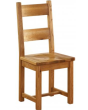 Besp Oak NB004 Vancouver® Horizontal Slats Dining Chair with Timber Seat