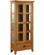 Besp Oak NB032 Vancouver® 1 Drawer 2 Door Glazed Display Cabinet