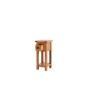 Besp Oak SAL022-V Tall Side Table with 1 Drawer & Shelf