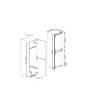 Blomberg KNE4564EVI 54cm Integrated 50/50 Frost Free Fridge Freezer