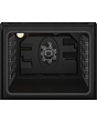 Blomberg RODN9202DX 59.4cm Built In Electric Double Oven - Dark Steel