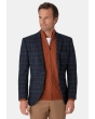 Aird Harris Tweed Tailored Jacket - Navy Check  