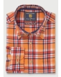 Brook Taverner Classic Check Shirt Orange