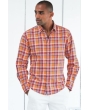 Brook Taverner Classic Check Shirt Orange