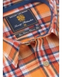 Brook Taverner Classic Check Shirt Orange