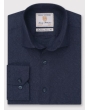 Brook Taverner Long Sleeve Tailored Fit Shirt - Midnight