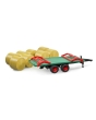 Bruder Bale Trailer + Round Bales 02220