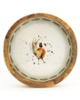 Candlelight Mango Wood Tray Round - Pheasant