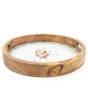 Candlelight Mango Wood Tray Round - Pheasant