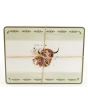Candlelight Placemat Highland Cow - 4 Pack