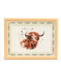Candlelight Lap Tray - Highland Cow