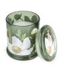 Cadlelight Glass Lidded Jar - White Poppy + Sage 