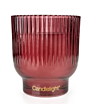 Candlelight Glass Footed Candle - Wild Strawberry + Rhubarb 