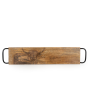 Mango Wood Serving Platter With Handles - Highland Cow 