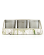 Set of 3 Votive Candles - White Tulip & Bergamot