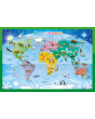 Cobble Hill Floor Puzzle Map Of The World