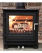 Clock Blithfield 8 Multi Fuel Stove 8kW - Black with Stainless Steel Fittings
