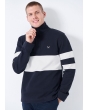 Crews Padstow Pique Sweatshirt - Nevy/White