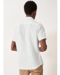 Crew Short Sleeve Linen Shirt - Heritage White 