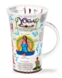 Dunoon Glen 'World of Yoga' Mug
