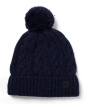 Failsworth Aran Cable Knit Beanie – Navy