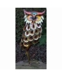 Metal Owl Brown Face
