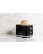 Haden Touch Screen 2 Slice Toaster in Black Finish