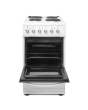 Haden HES050W 50cm Electric Cooker with Solid Plate Hob - White