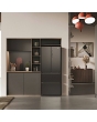 Haier HFR3718ENMD  70cm 60/40 Total No Frost Fridge Freezer - Dark Inox