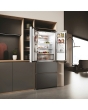 Haier HFR3718ENMD  70cm 60/40 Total No Frost Fridge Freezer - Dark Inox