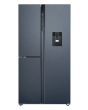 Haier HSPR79F18EWMBUK Series 7 American Style Total No Frost Fridge Freezer - Brushed Black