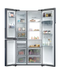 Haier HSPR79F18EWMBUK Series 7 American Style Total No Frost Fridge Freezer - Brushed Black