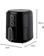Hamilton Beach HB4001 Simplifry 4.2L Manual Air Fryer - Black