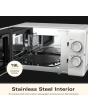 Hamilton Beach HBMX79SSW 20 Litre Manual Dial Microwave with Stainless Steel Interior