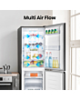 Hisense RB327N4BBE 55cm 50/50 Total No Frost Fridge Freezer - Black Steel
