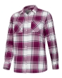 Hoggs Caitlyn Oversized Flannel Shirt - Berry 
