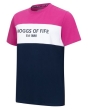 Hoggs Darcie Colour Block T-Shirt - Berry/White/Navy 