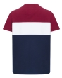 Hoggs Dalbeattie Colour Block T-Shirt - Burgundy/White/Navy