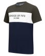 Hoggs Dalbeattie Colour Block T-Shirt - Forest/White/Navy