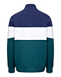 Hoggs Dumfries 1888 Gents 1/4 Zip Sweatshirt - Nordic Blue/Meditteranea 