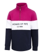 Hoggs Dumfries 1888 Junior 1/4 Zip Sweatshirt - Berry/White/Navy