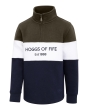 Hoggs Dumfries 1888 Junior 1/4 Zip Sweatshirt - Forest/White/Navy 
