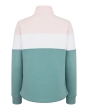 Hoggs Dumfries 1888 Ladies 1/4 Zip Sweatshirt - Mineral Blue/Pink 