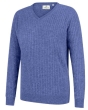 Hoggs Lauder Ladies Cable Pullover - Violet