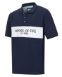 Hoggs Stewart Block Pique Polo Shirt - Navy