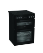 Hotpoint HDE6VDC2B1 60cm Double Oven Electric Cooker - Black