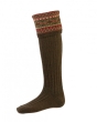 House of Cheviot Fairisle Sock & Garter-Bracken